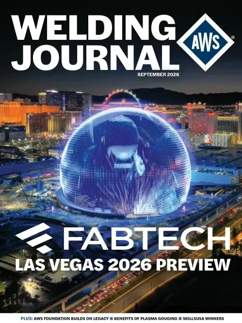 Welding Journal – September 2026