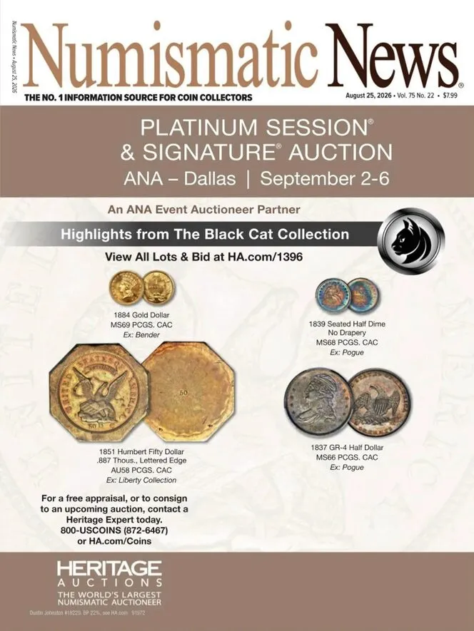 Numismatic News – August 25, 2026